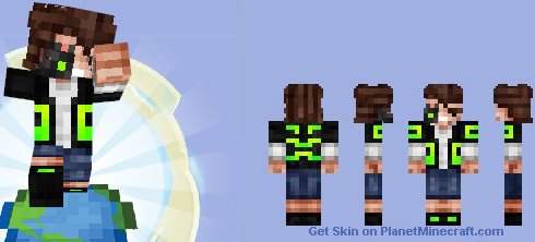 Minecraft Cyber School kid skin