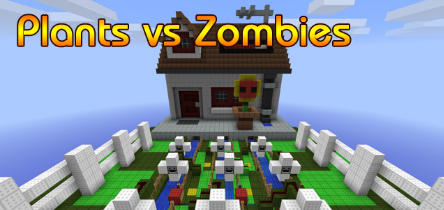 Minecraft Plants vs Zombies Map